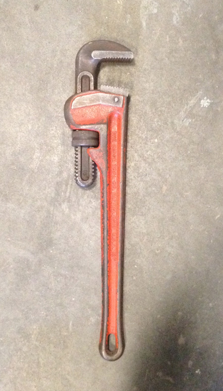 Father-in-law's pipe wrench